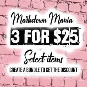 3 for $25 Sale